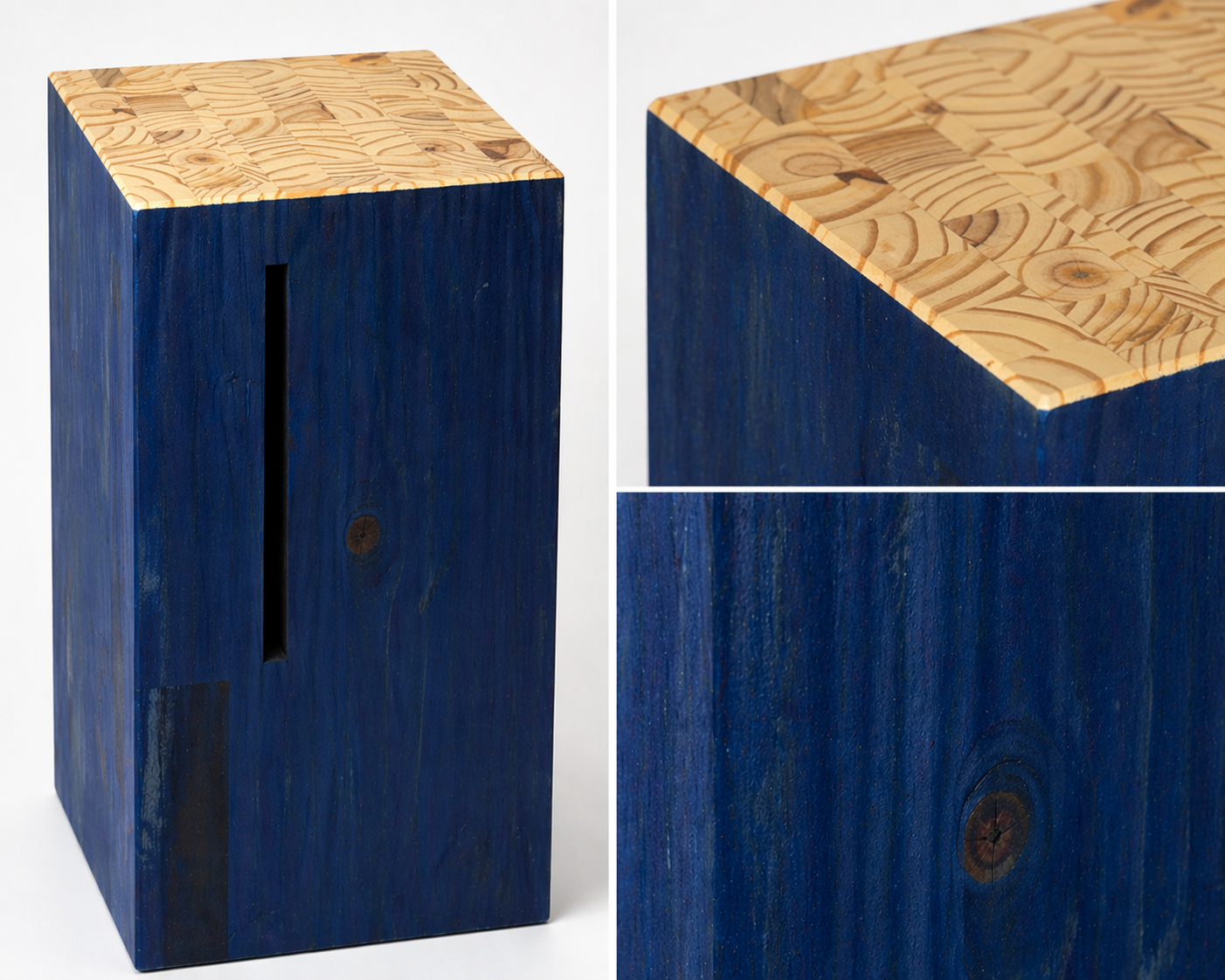 INDIGO - pine, two tone hardwax finish