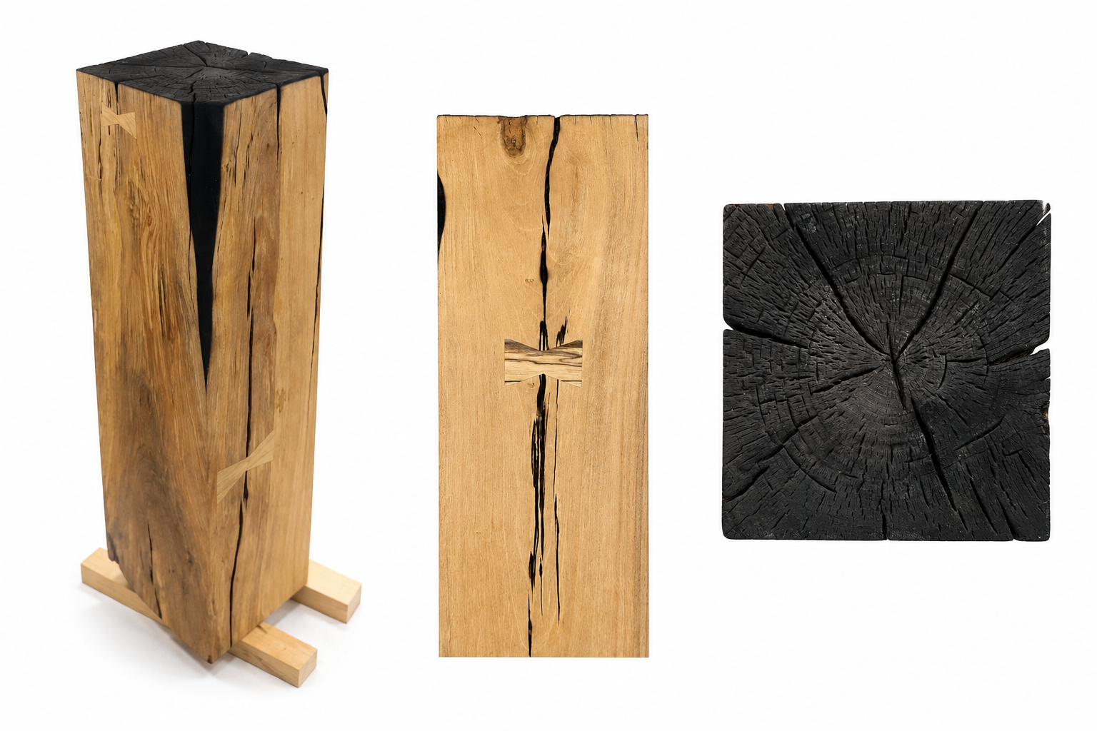 VESTIGE - riven series
maple, char, hardwax