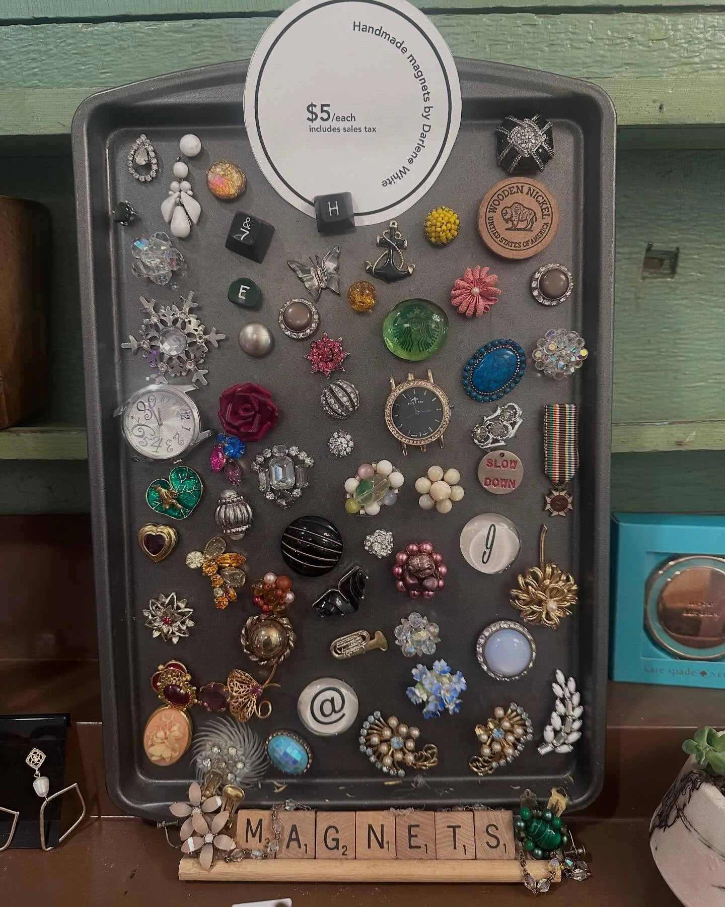 ✨ Little treasures, big charm ✨

Our magnet board at Hoot &amp; Hound Hall is full of one-of-a-kind handmade pieces each one just $5 (tax included!) 🤍

Shop at your own pace on the honor system and simply pay using our QR code&hellip;easy, quick, an