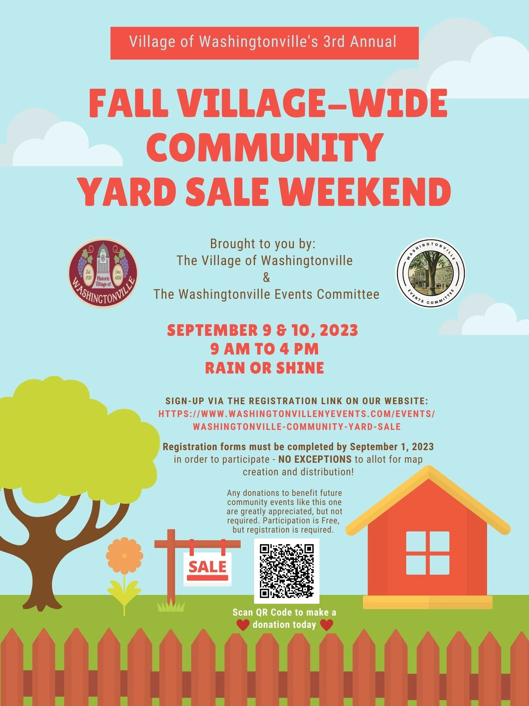 Washingtonville’s Annual Fall Village-Wide Community Yard Sale