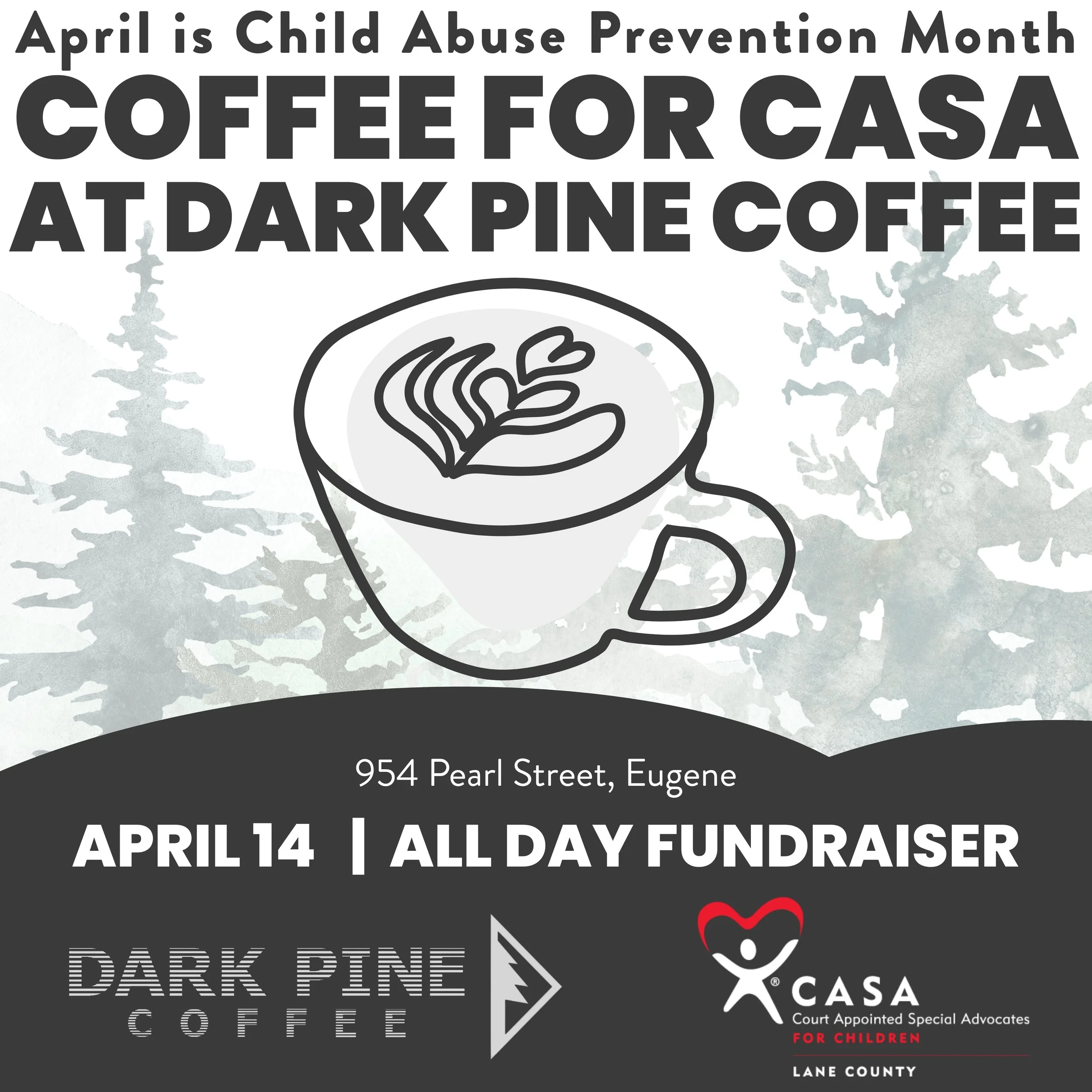 Coffee for CASA with Dark Pine Coffee