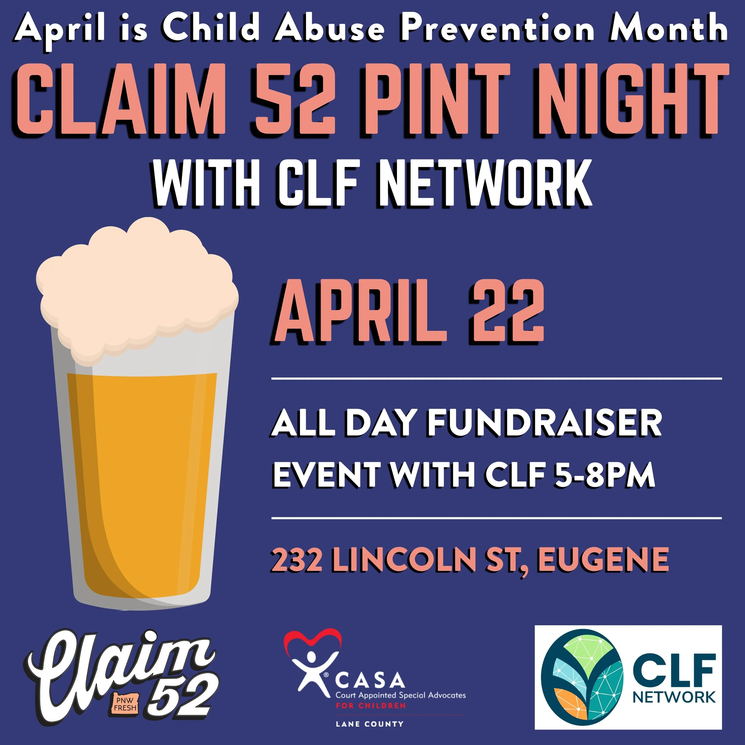 Claim 52 Pint Night with CLF Network