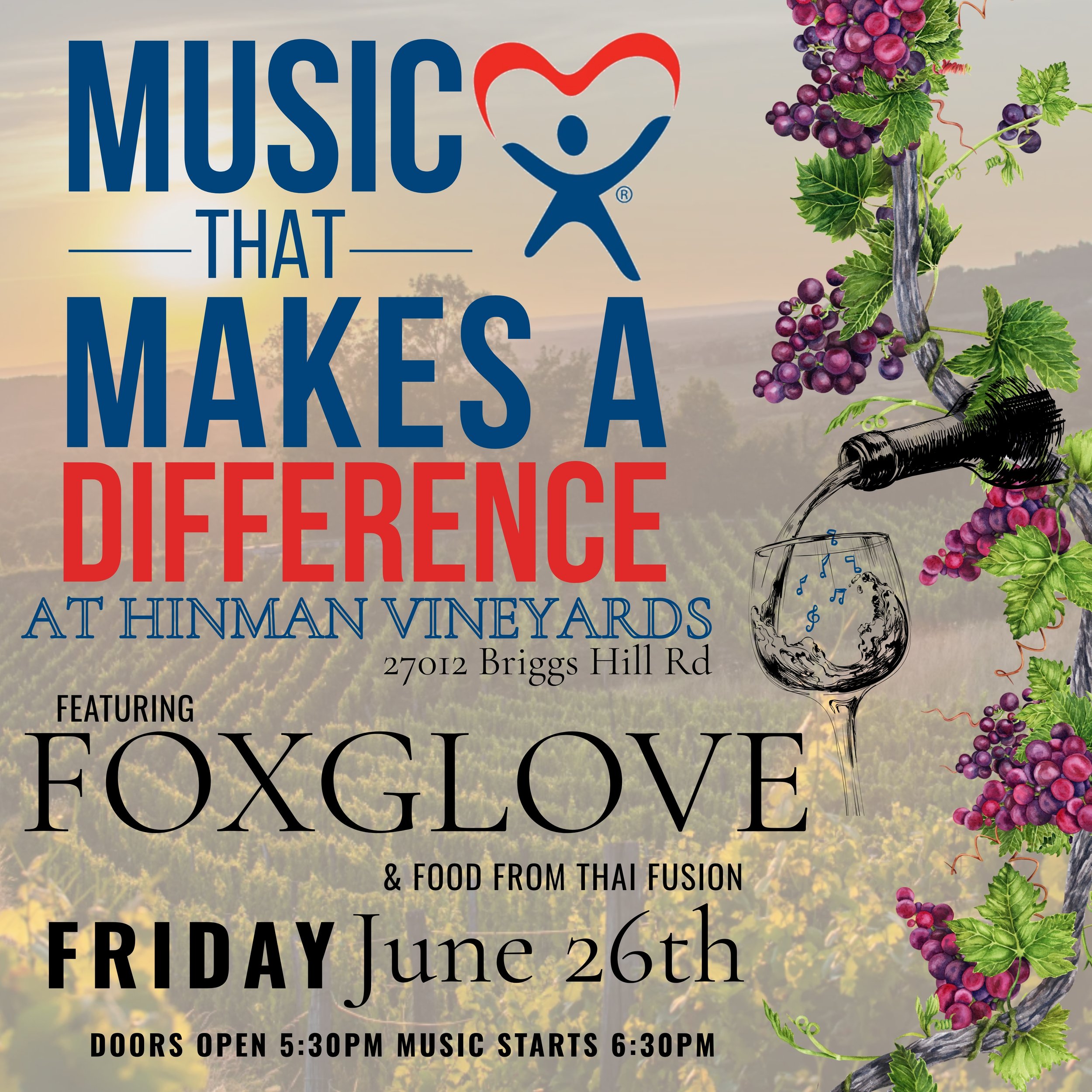 Music that Makes a Difference at Hinman Vineyards