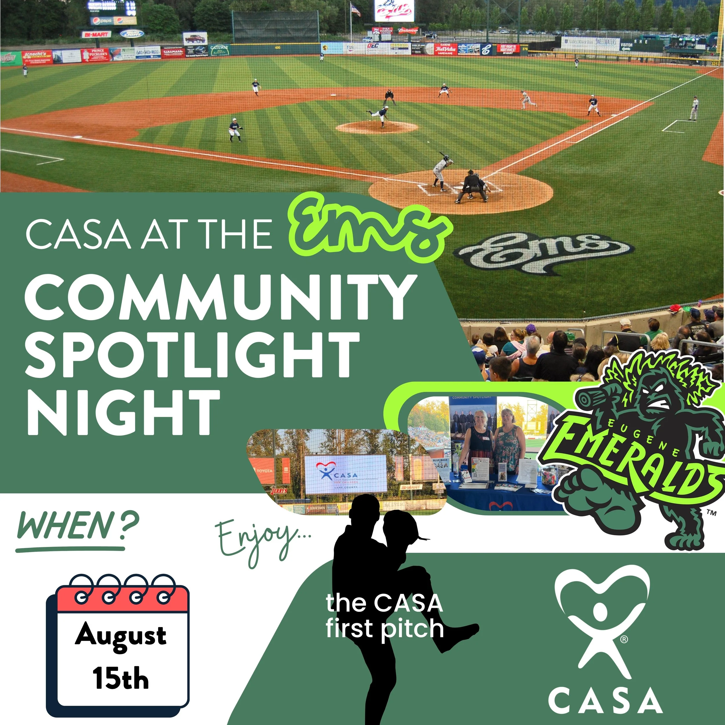 Community Spotlight Night with the Eugene Emeralds
