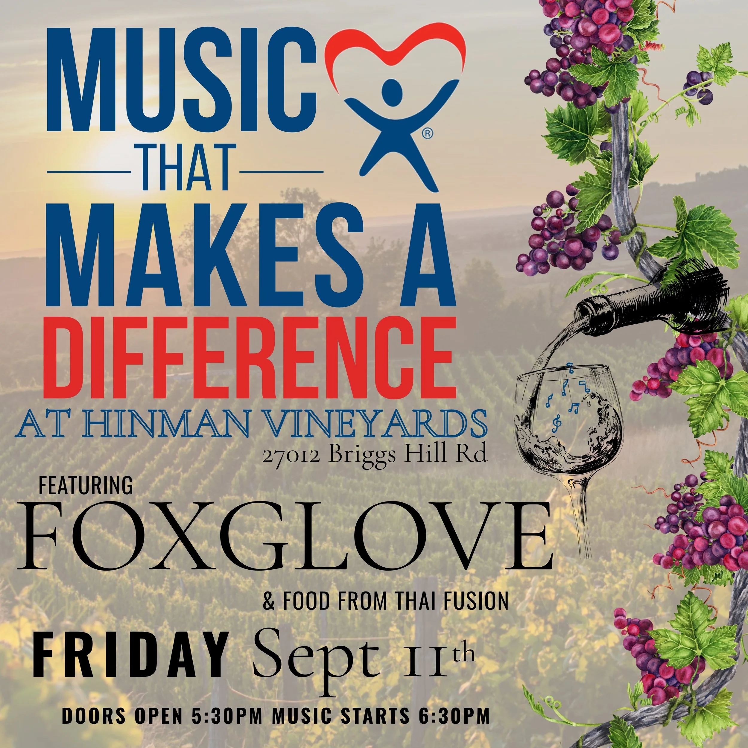 Music that Makes a Difference at Hinman Vineyards