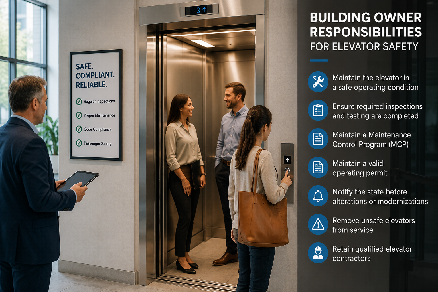 Your Elevator Responsibilities - We make it easy 