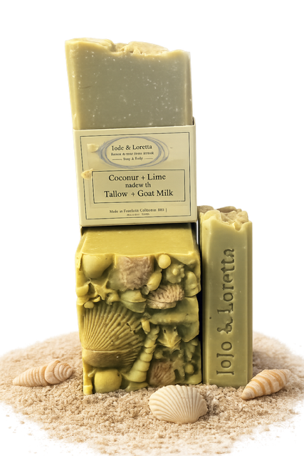 Coconut + Lime with Sea Shell motif