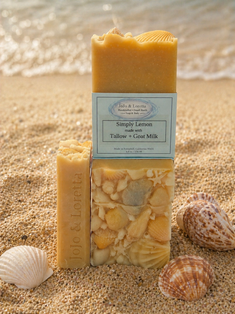 Simply Lemon, embellished with a seashell motif