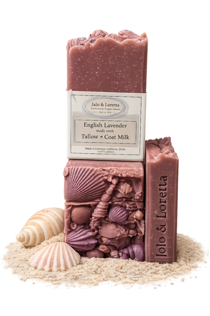 English Lavender with Sea Shell motif