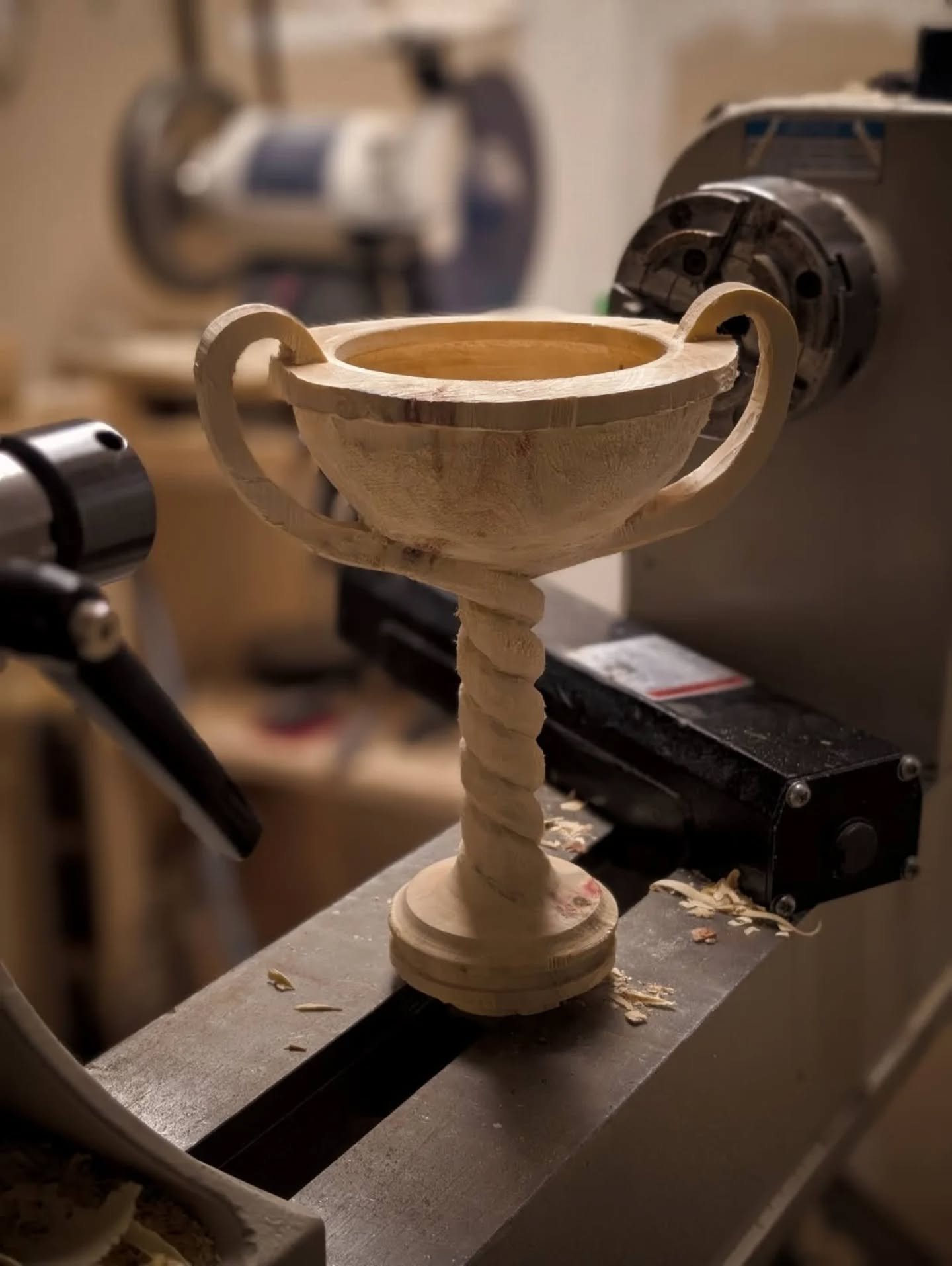 Steady progress being made on a handful of new pieces. These five new forms explore a much heavier approach to carving, both in bulk material removal and in details and complexity. 

These are intentionally left in a relatively crude state to dry, al