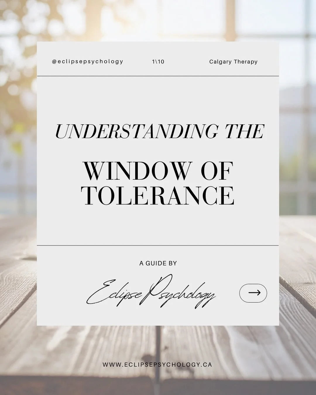 Have you ever wondered why you sometimes feel intensely anxious, emotionally shut down, hyper-alert, or stuck in people-pleasing patterns &mdash; even when part of you knows you&rsquo;re safe?

This is often connected to something called the Window o