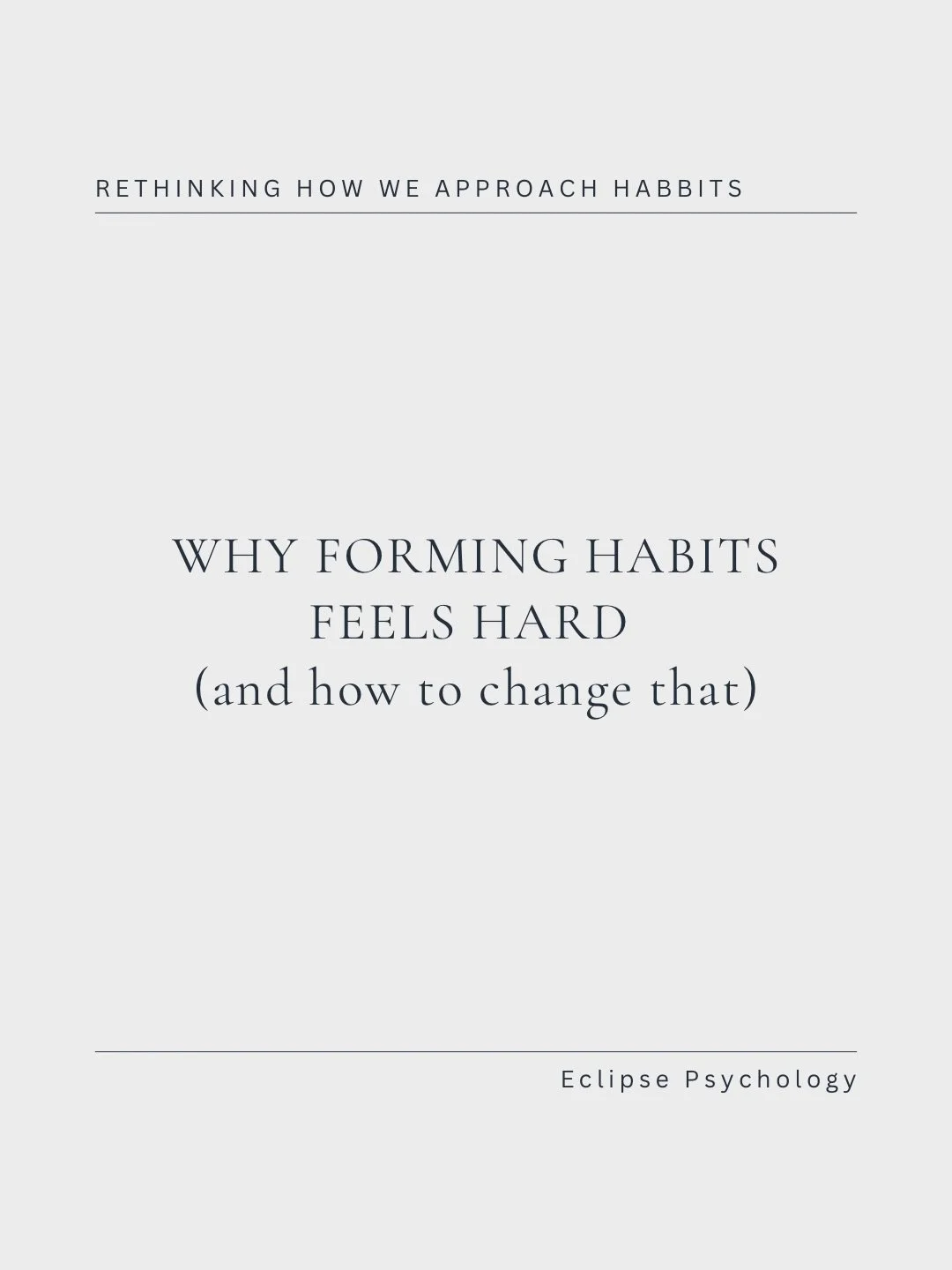 Most people don&rsquo;t struggle with habits because they&rsquo;re lazy. 
They struggle because their motivation feels like punishment.

If your inner voice sounds like: 
&ldquo;I should be better&rdquo; 
&ldquo;I need to fix this&rdquo; 
&ldquo;I ha