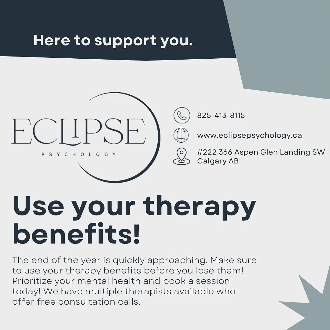 Now is the time of year to make sure you use up your benefits! Don&rsquo;t let them go to waste ✨⁣⁣
⁣
Whether you are an existing client or a new client, we are here and ready to support you! ⁣⁣
⁣⁣
We have multiple therapists who specialize in a mult