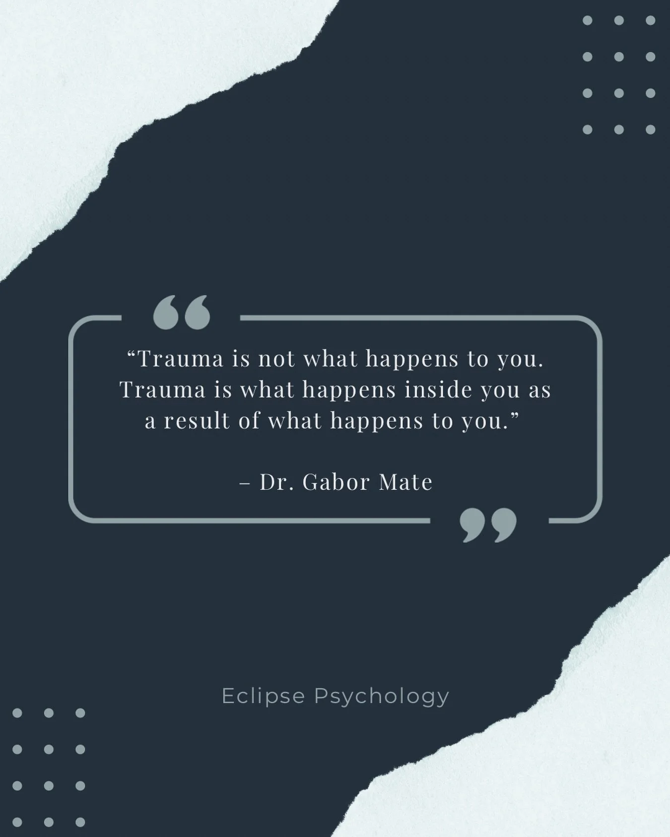Two people can go through the same experience and carry it very differently. 

Trauma isn&rsquo;t defined only by the event itself; it&rsquo;s shaped by how our nervous system, emotions, relationships, and sense of safety are impacted afterward.

Hea