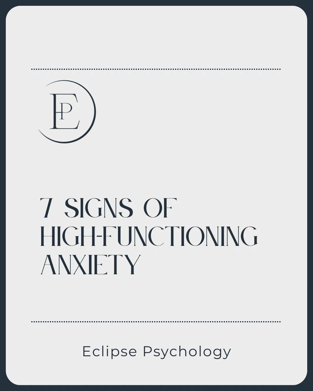 Anxiety doesn&rsquo;t always look like panic attacks.

Sometimes it looks like being &ldquo;high functioning&rdquo; while quietly exhausted all the time.

If these feel familiar, your nervous system may be carrying more than it was meant to alone.

T