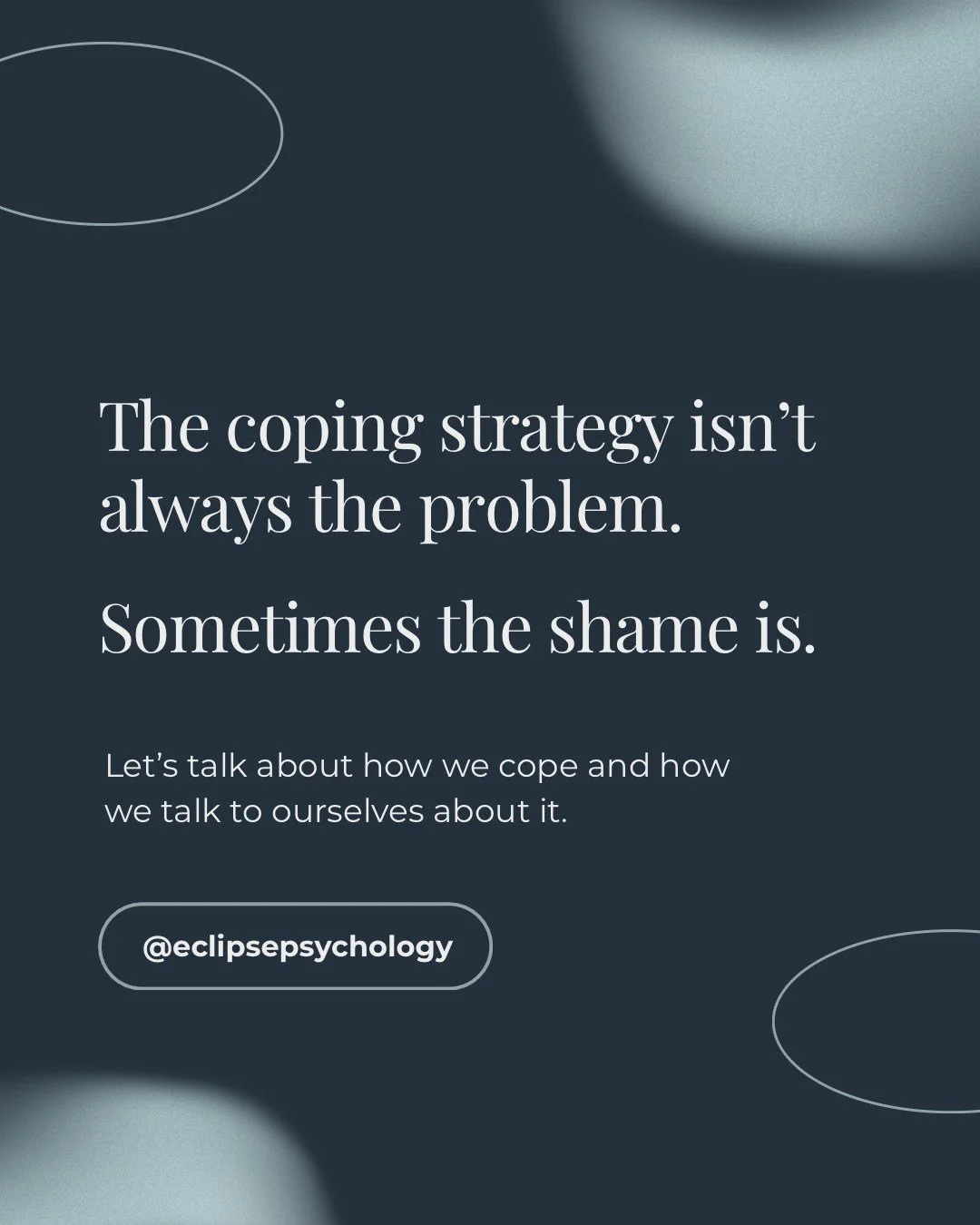 The coping strategy isn&rsquo;t always the problem. Sometimes the shame is.

We all cope with stress, difficult emotions, and overwhelming days.

Sometimes we choose strategies that support us.
Sometimes we choose whatever gives us the quickest relie