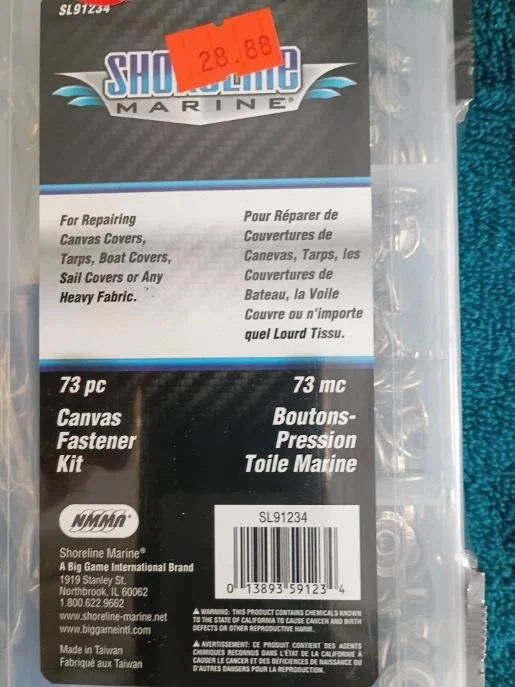 Shoreline Marine Canvas Fastener Kit ups 013893591234 (Copy)