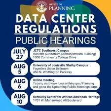 Data Center Regulations Public Hearings