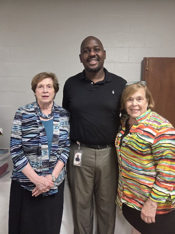 Sandra and Gail welcome Lyndon Pryor our keynote speaker from the Louisville Urban League to our Annual Meeting