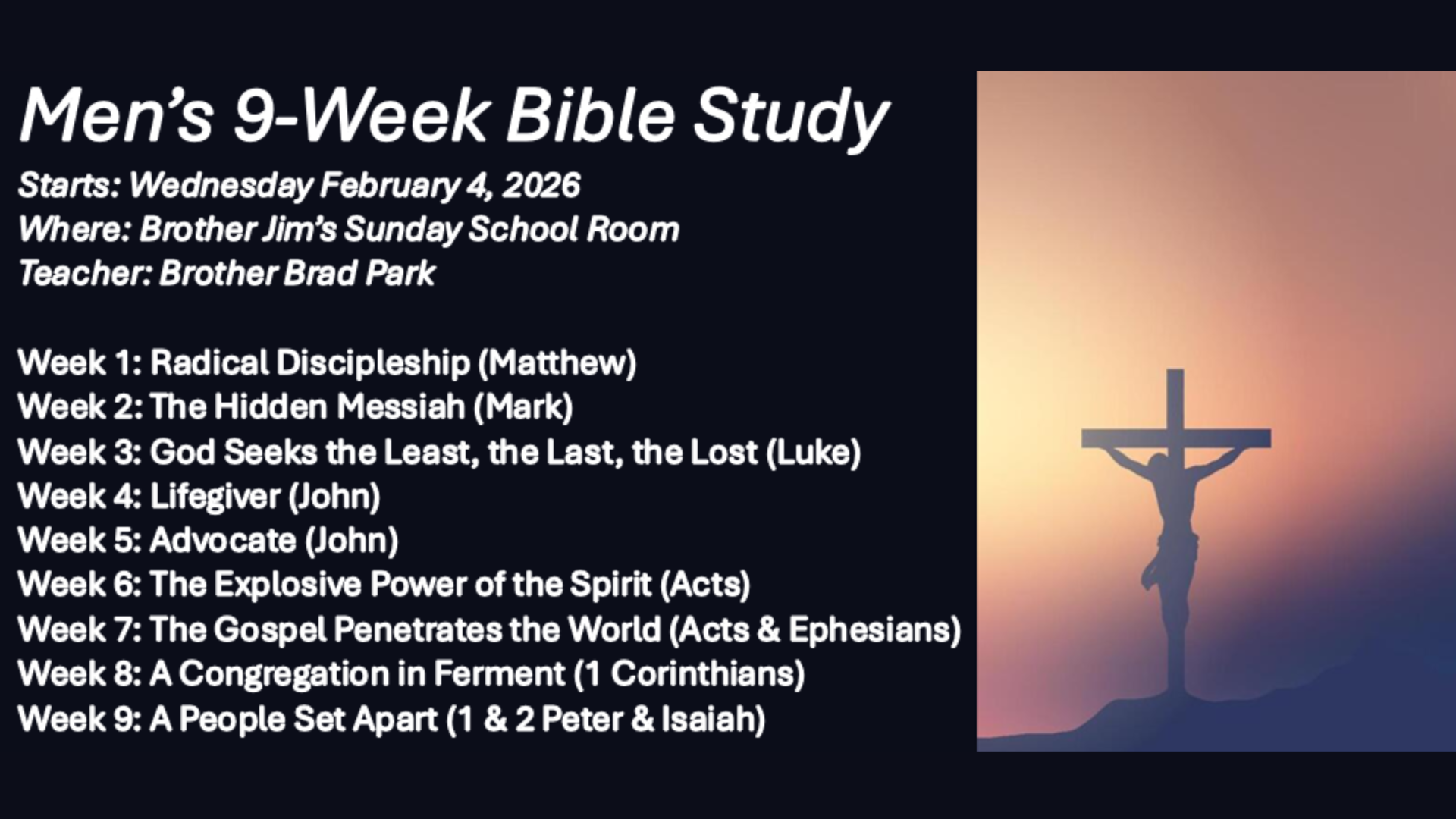 Men's Bible Study