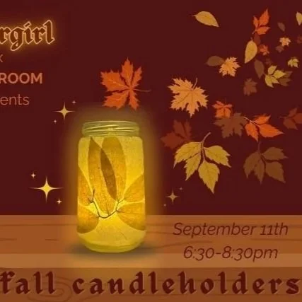 Fall Candleholders with Lovergirl Creates
