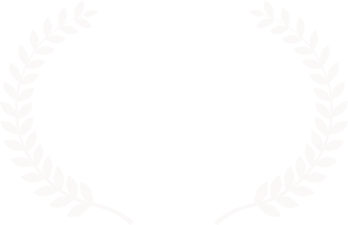 Black background with white laurel wreath and text that reads 'Official Selection Rome Independent Prisma Awards 2019'.