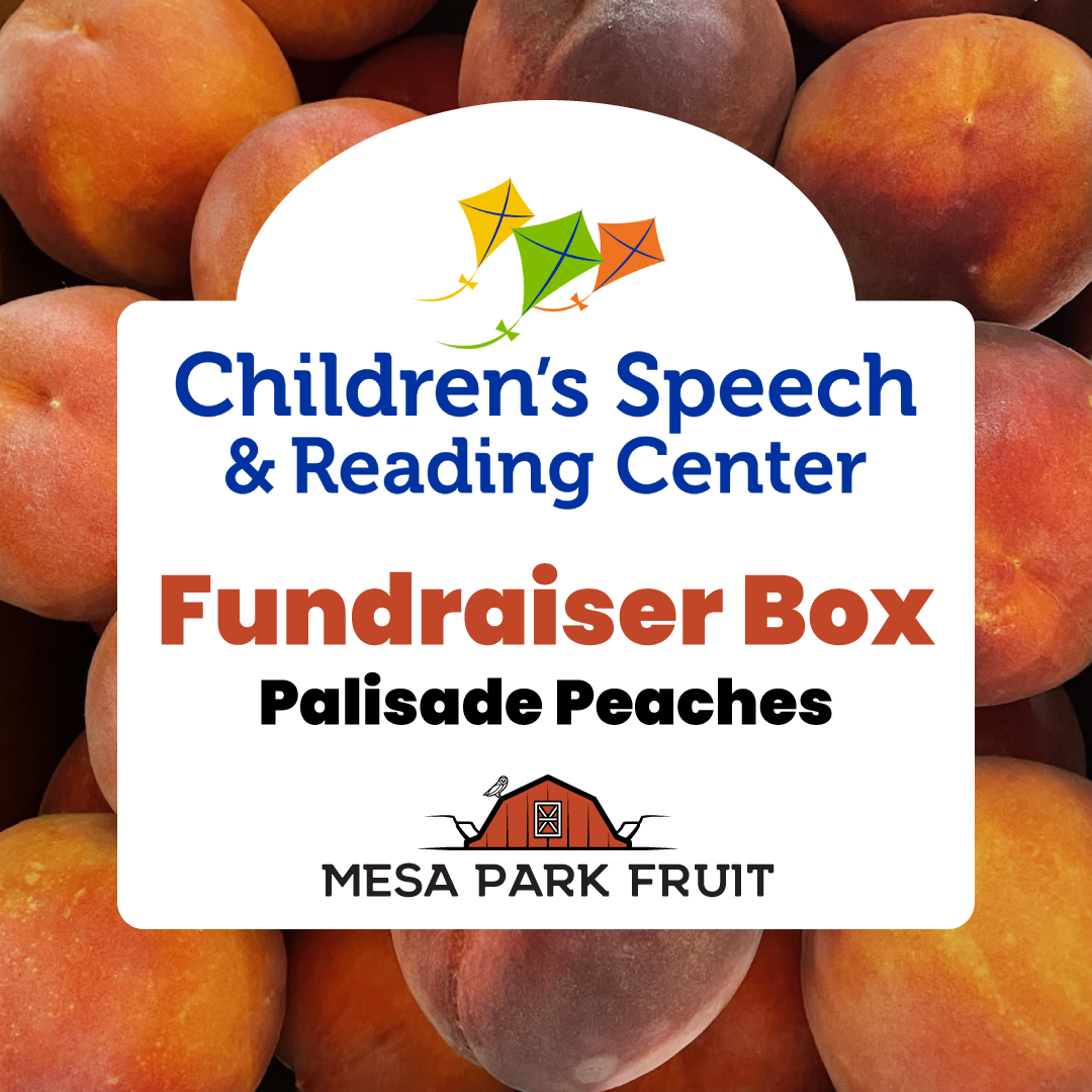 Children's Speech and Reading Center Palisade Peach fundraiser with Mesa Park Fruit
