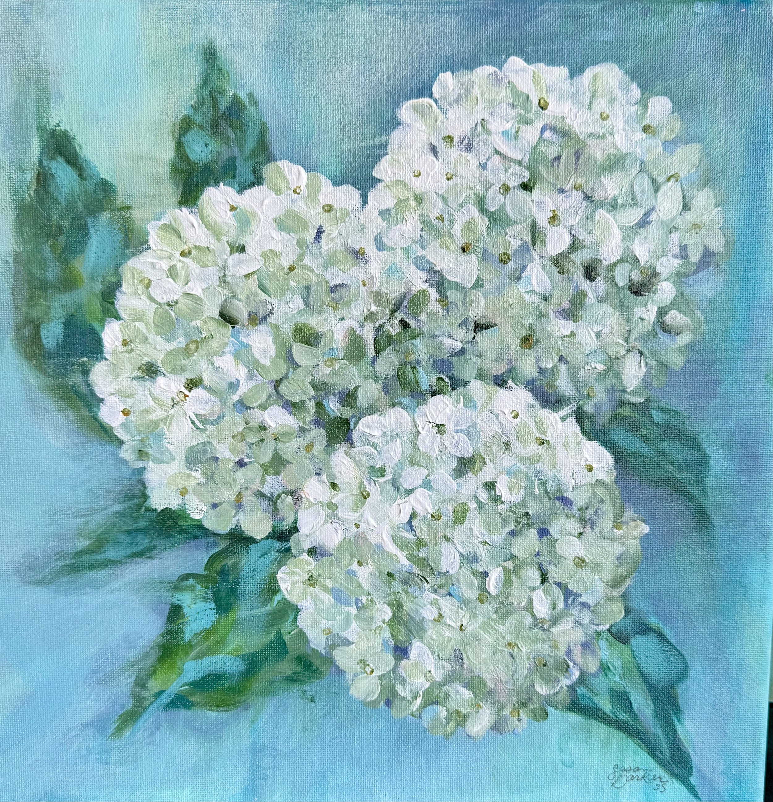 'Springtime Whites" 12x12