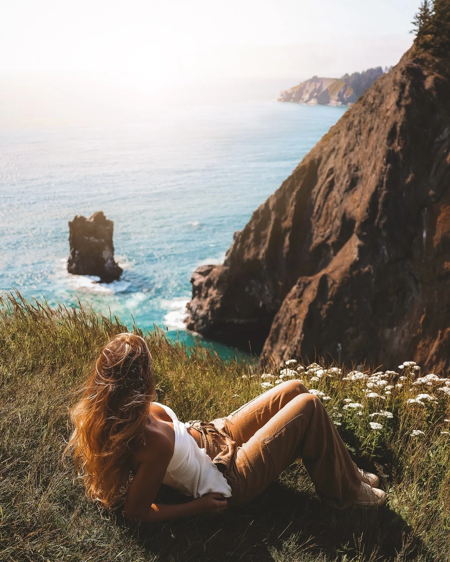 Soaking in sunshine on the Oregon Coast 🌞🧚✨