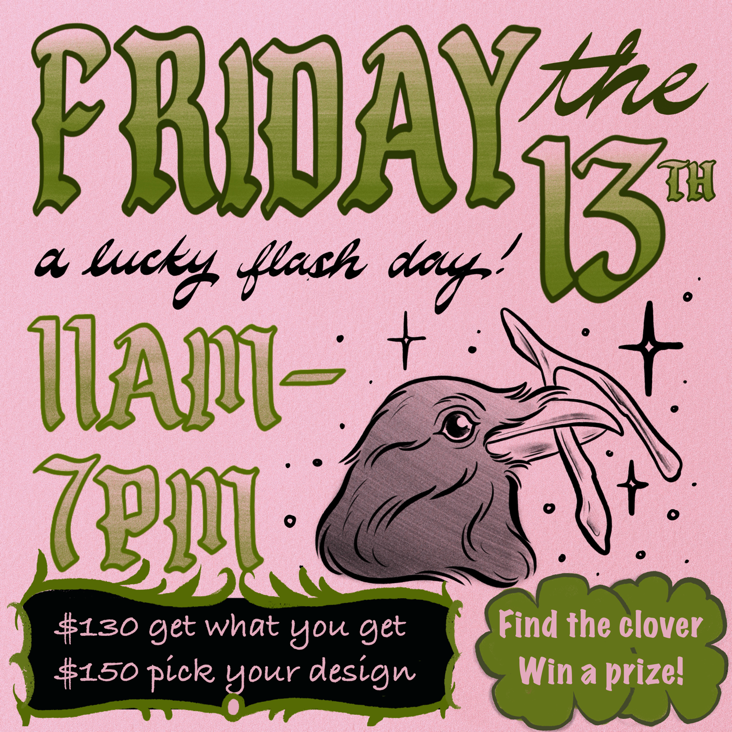March Friday the 13th LUCKY Flash Day 