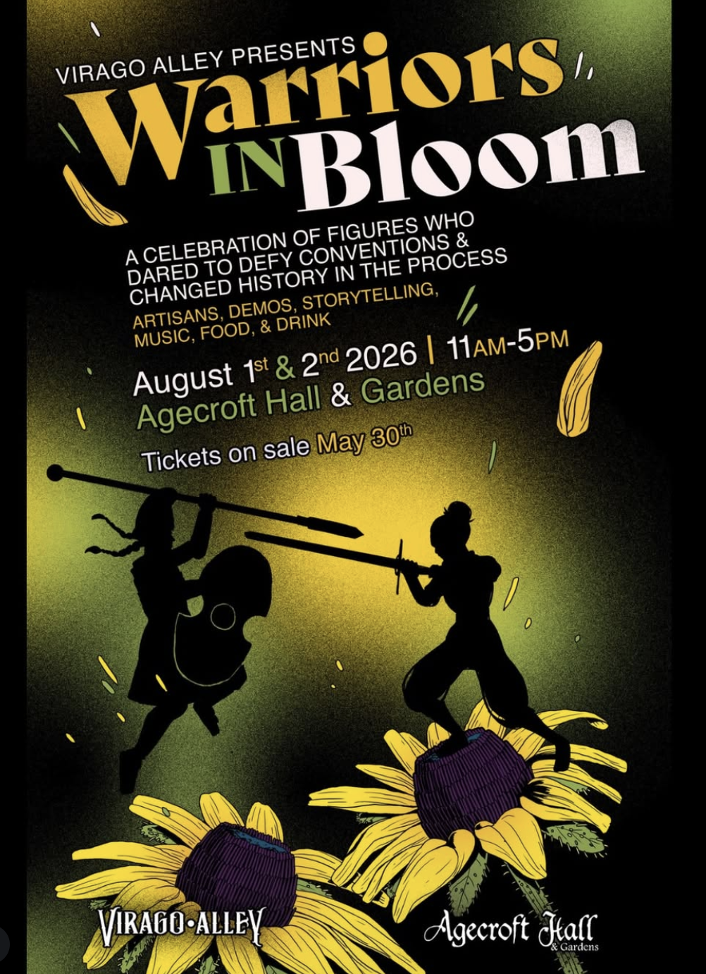 Warriors in Bloom 2026 at Agecroft Hall