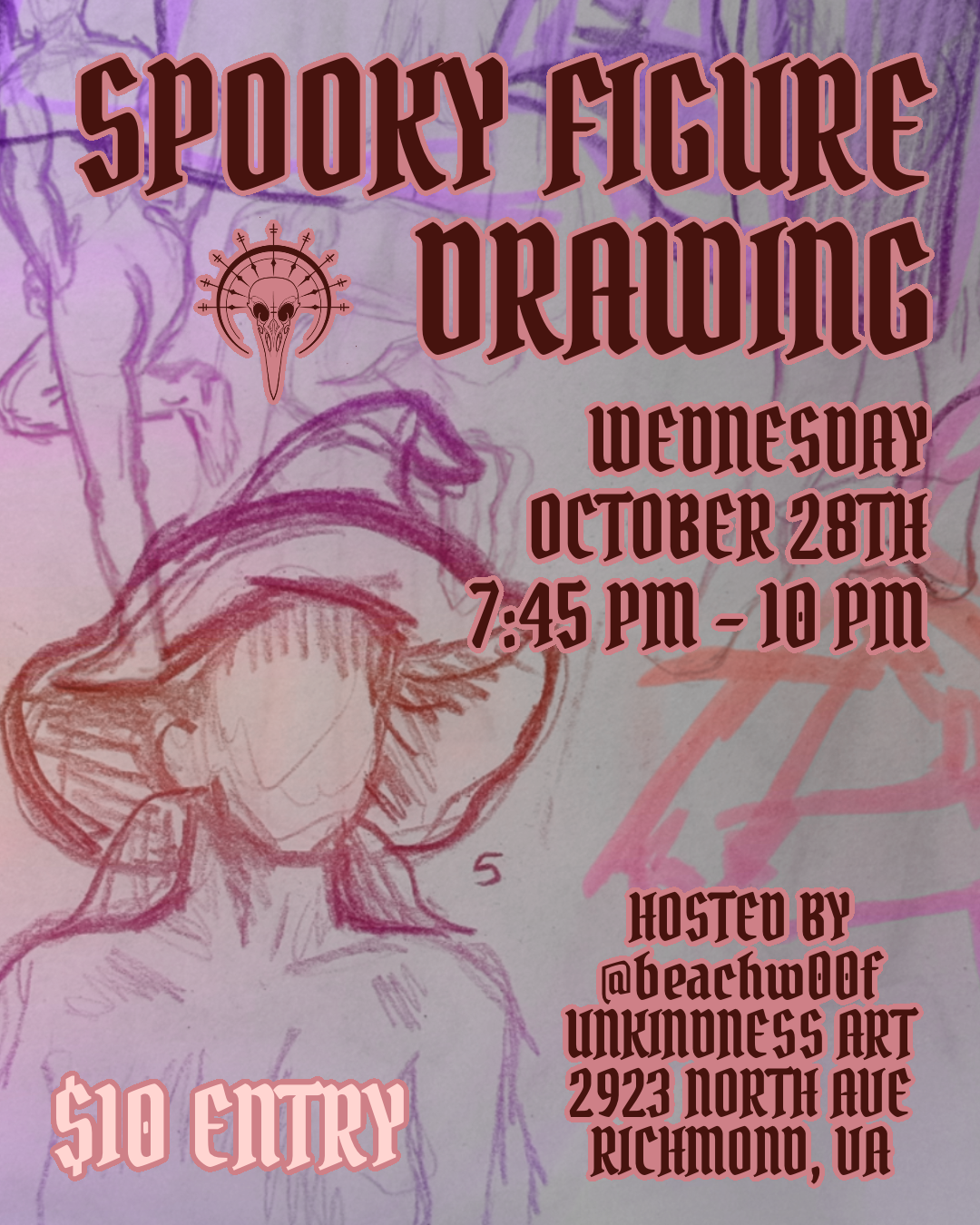 Nude Figure Drawing: Halloween Edition!