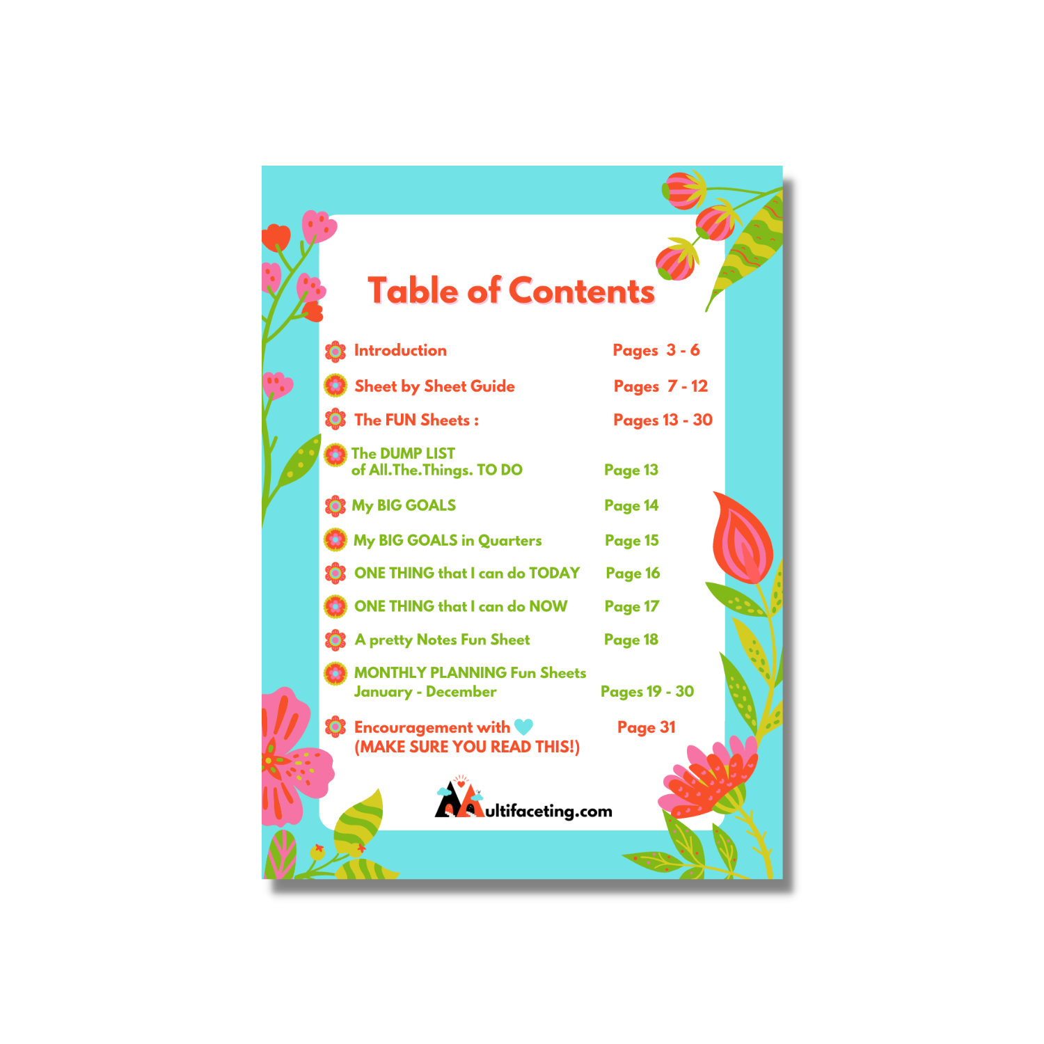 Table of Contents in The FOCUS TO ACHIEVE Bundle.png