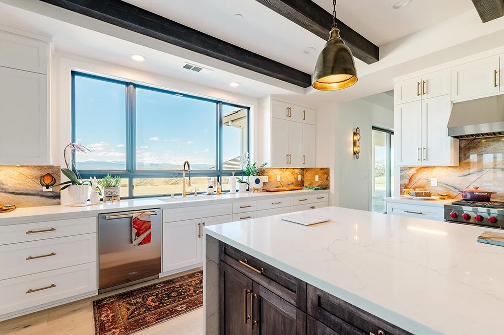 Quartz countertops kitchen