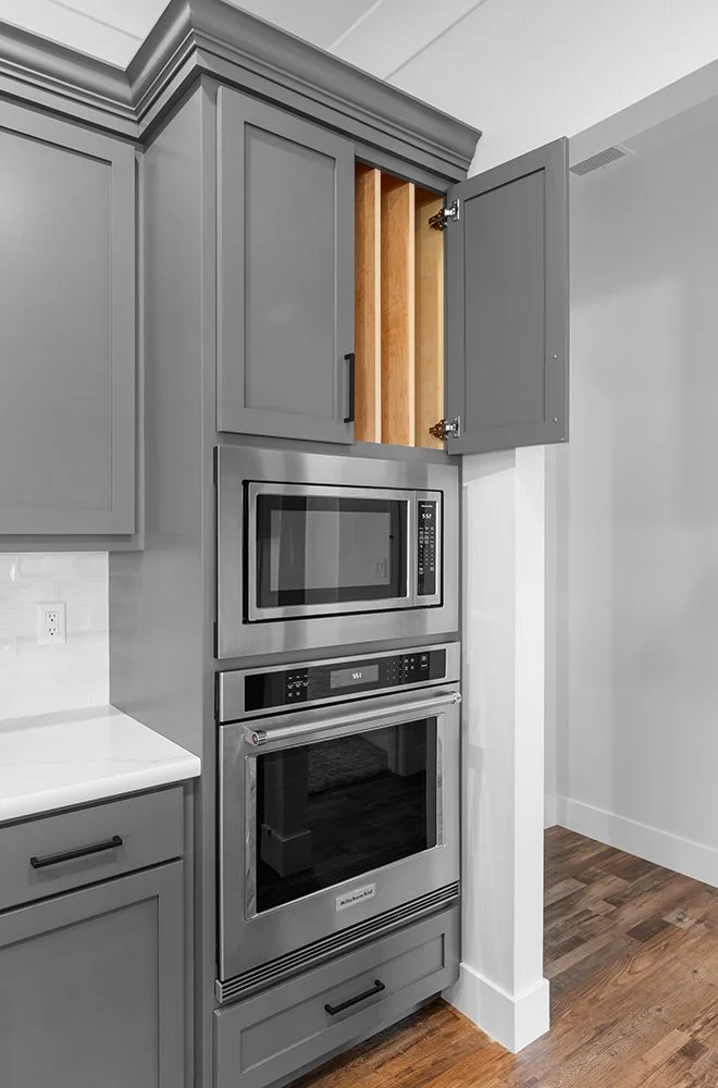 built-in appliances kitchen design