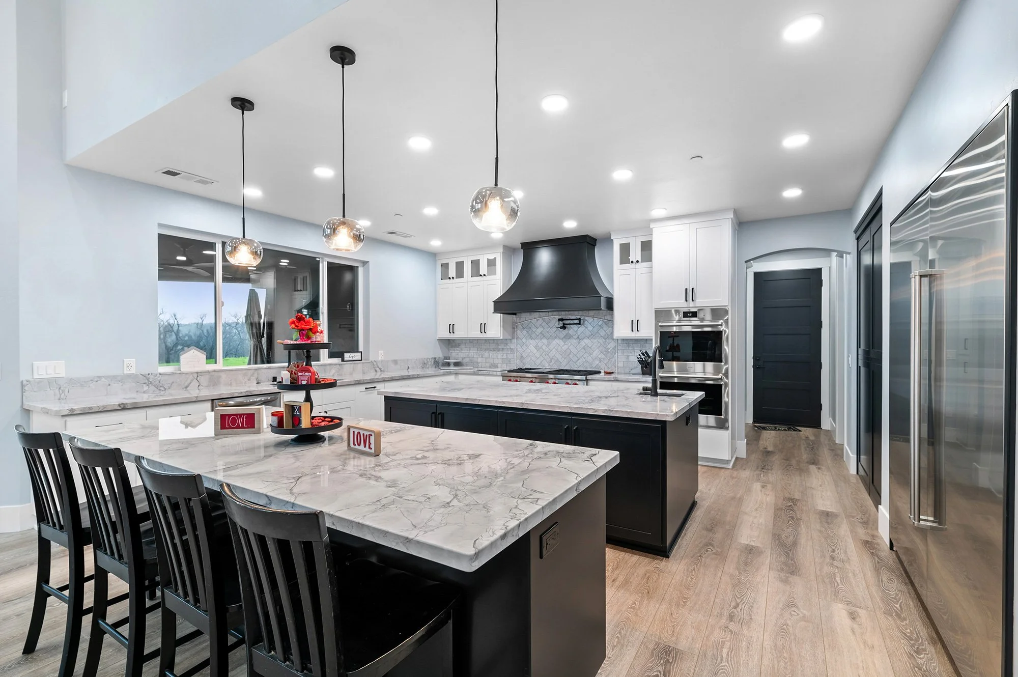 high end tile work in a redding ca kitchen new construction