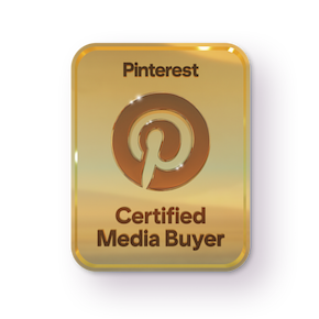 Pinterest Certified Media Buyer badge logo
