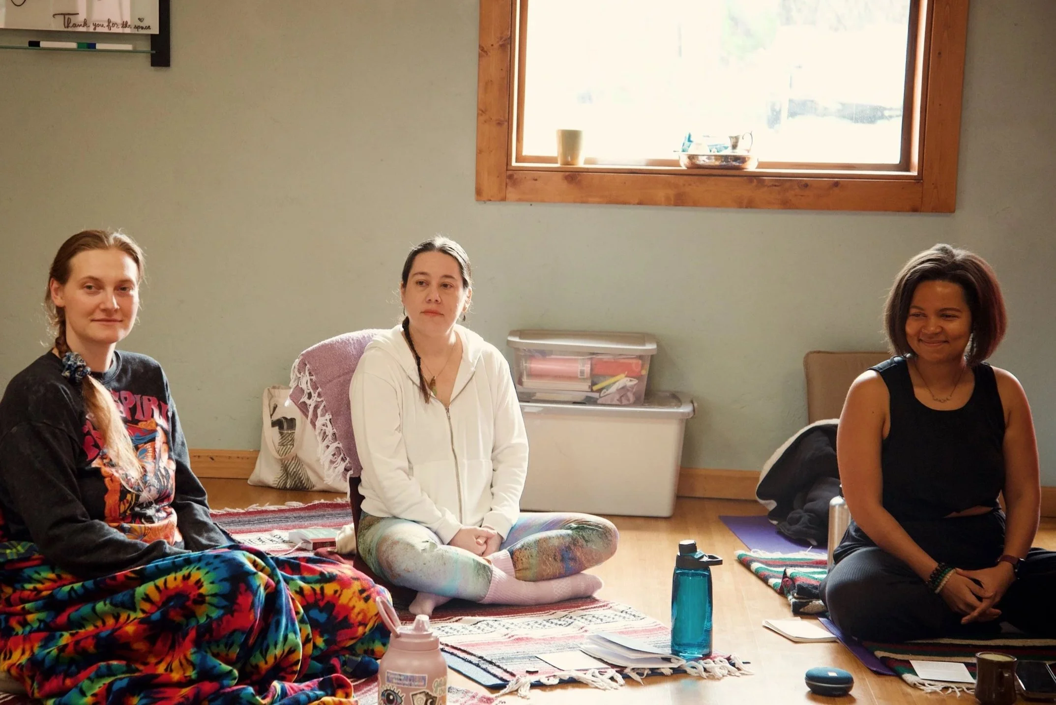 Women gathering in a private somatic therapy group in Sacramento, California