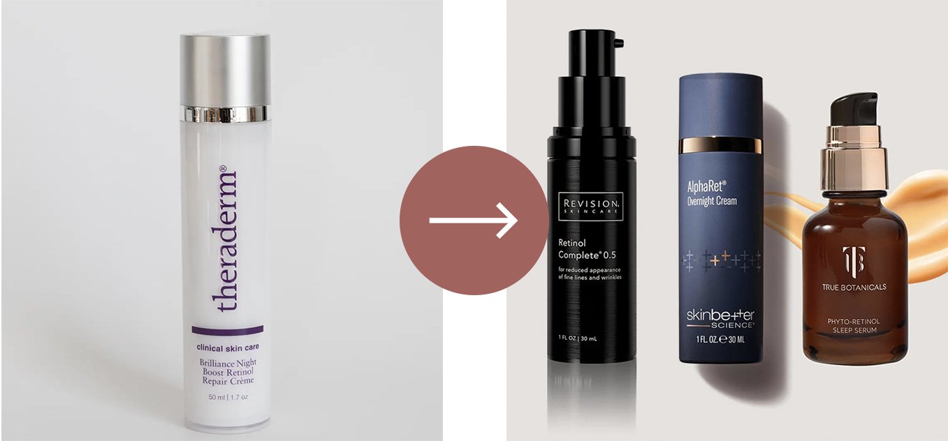 Theraderm Brilliance Night Boost Retinol Repair Creme – Suggested Replacements