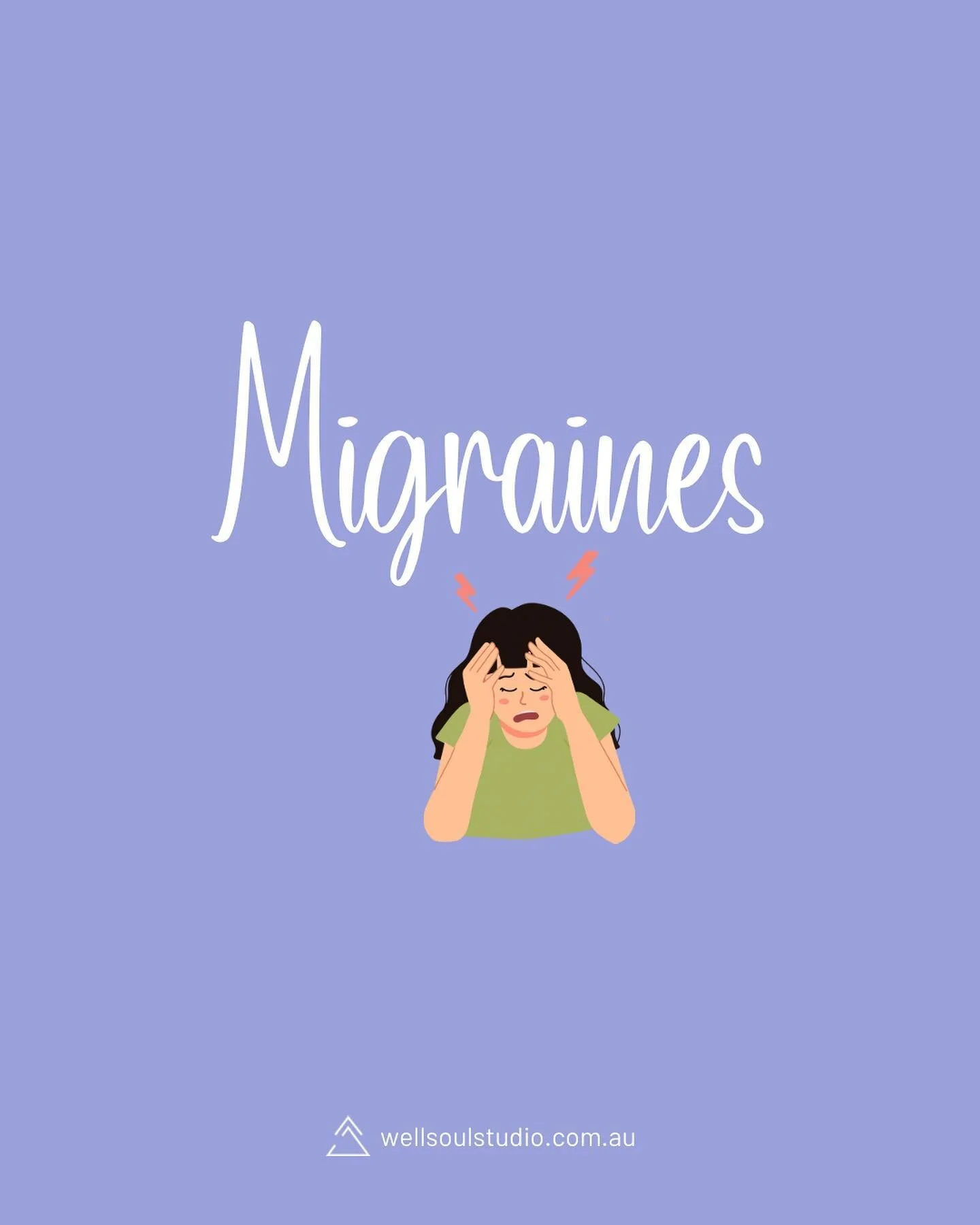 Next up is Migraines 🤕🤕

Migraines usually feel like a pulsing pain or throb in the head. There can be many triggers for migraines like food, stress, exercise and hormonal changes and often there is more than one cause. 

Migraines can be debilitat