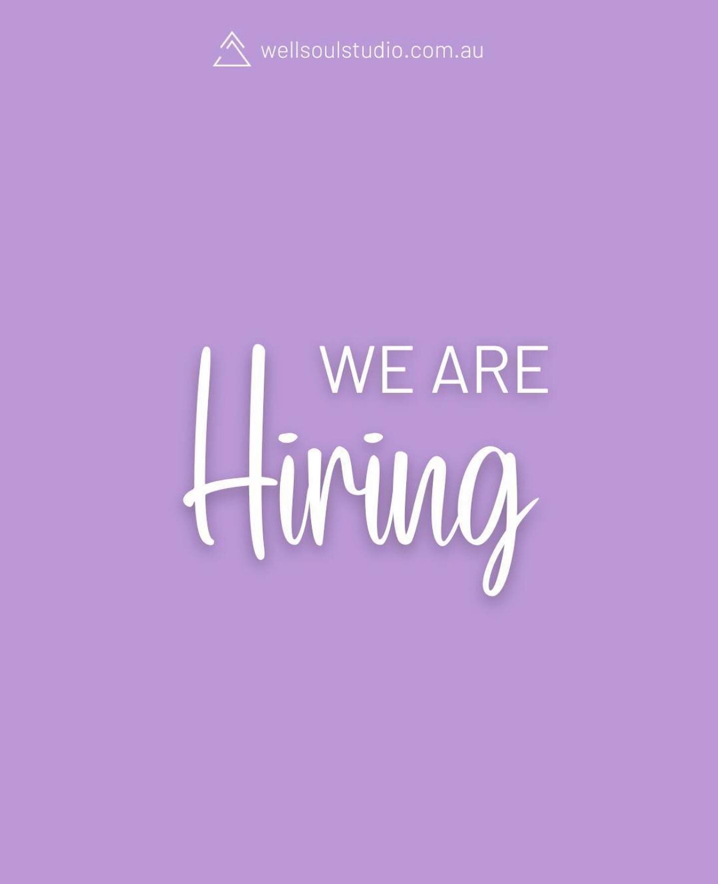 We are hiring 🙌🙌🙌

We are looking for 2 x Chiropractic  Assistants;

✨Position 1 minimum 18 hours a week ✨Position 2 minimum 5 hours a week 

They both have potential to increase in hours for the right person. 
Neither are weekend work. 
(maybe ne