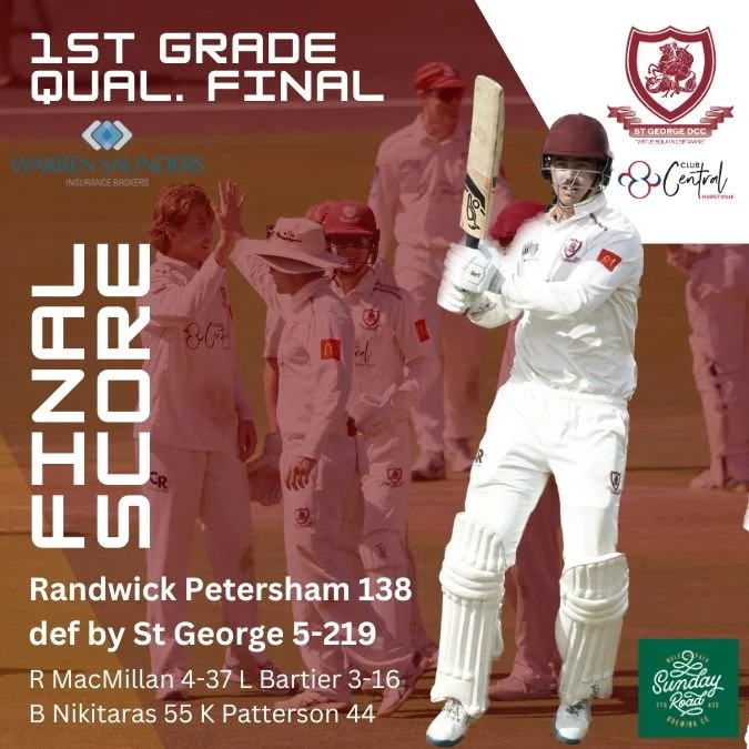 Blog 3 — St George District Cricket Club