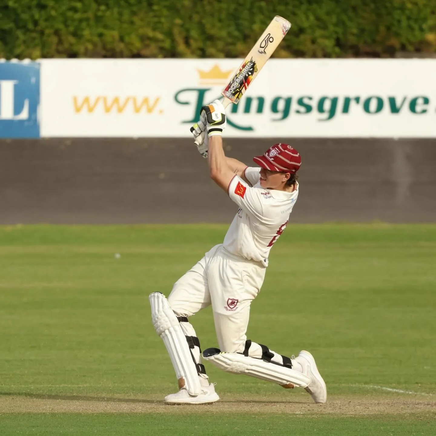 Jack McDonald starred with the ball in 2s on Saturday with 5/46 to tear through Sutherland, leaving the boys in sight of 6 points. We bowled the Sharks out for 198 and we are 2/107 - Jack Bates making 52.