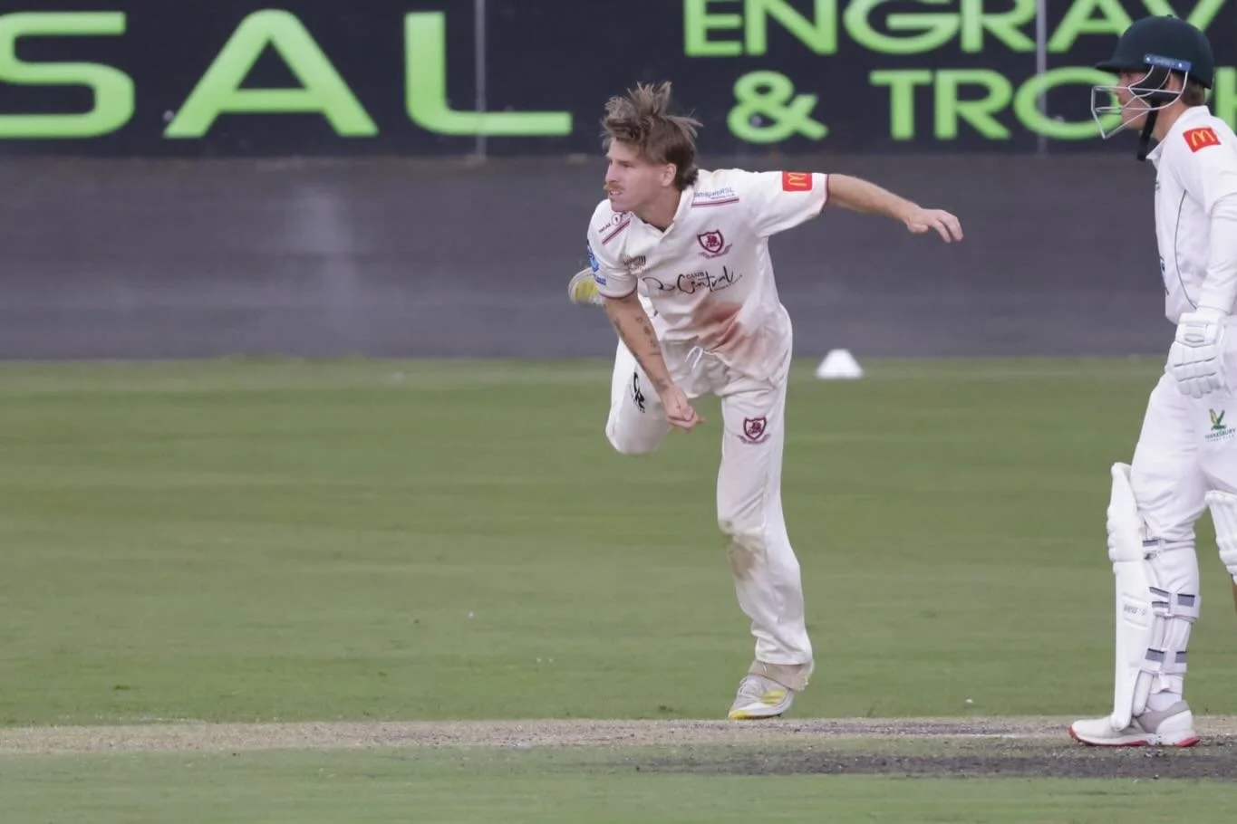 Unbelievable scenes at Hurstville Oval yesterday as Josh Moors takes 5/9 with a hat trick!!! 2s have already claimed first innings after chasing 84 in 14 overs and the Hawks 2nd innings sits at 7/143, Pat Brown with 3/26.