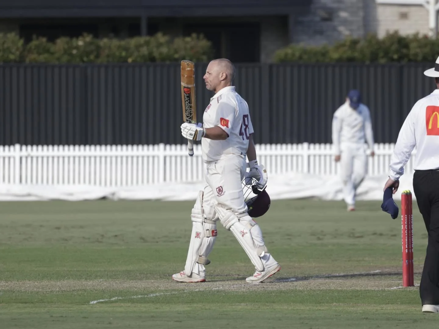 4s go marching in to the semi final after a big time win against Manly at HFO. Club great Rod the Bod came up huge with 112 yesterday, a stunning century which took the game away. He was supported by Rahid (50) and Ando (53). Ando continued his stron