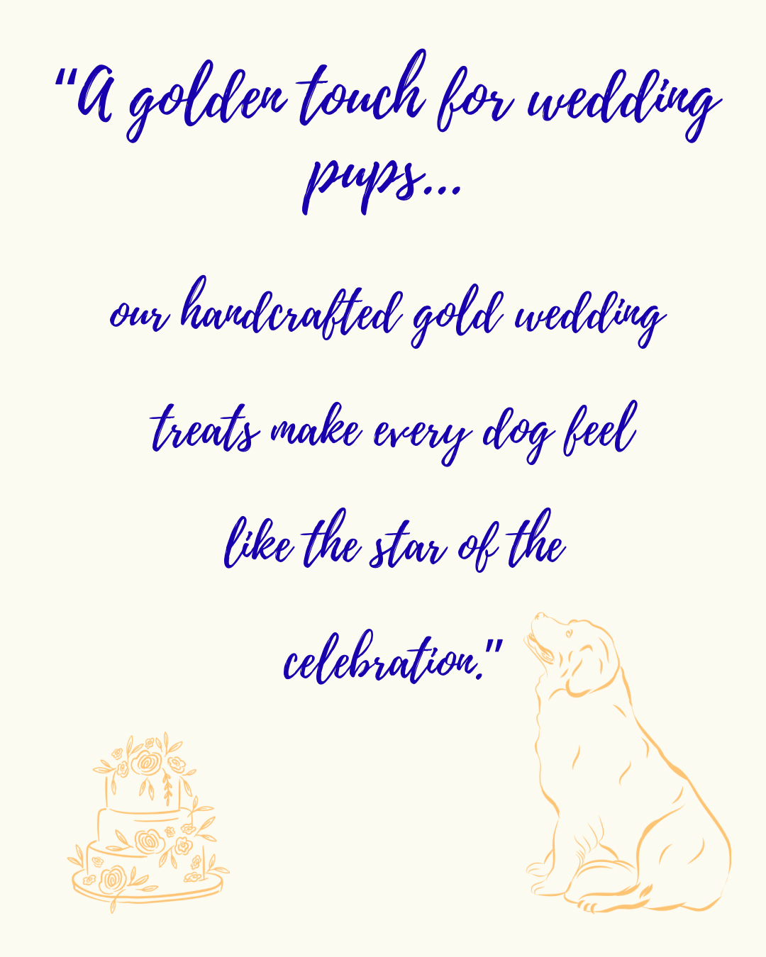 Gold Dog Wedding Treats – Set of 12, Handmade & Gift-Ready - 3.png