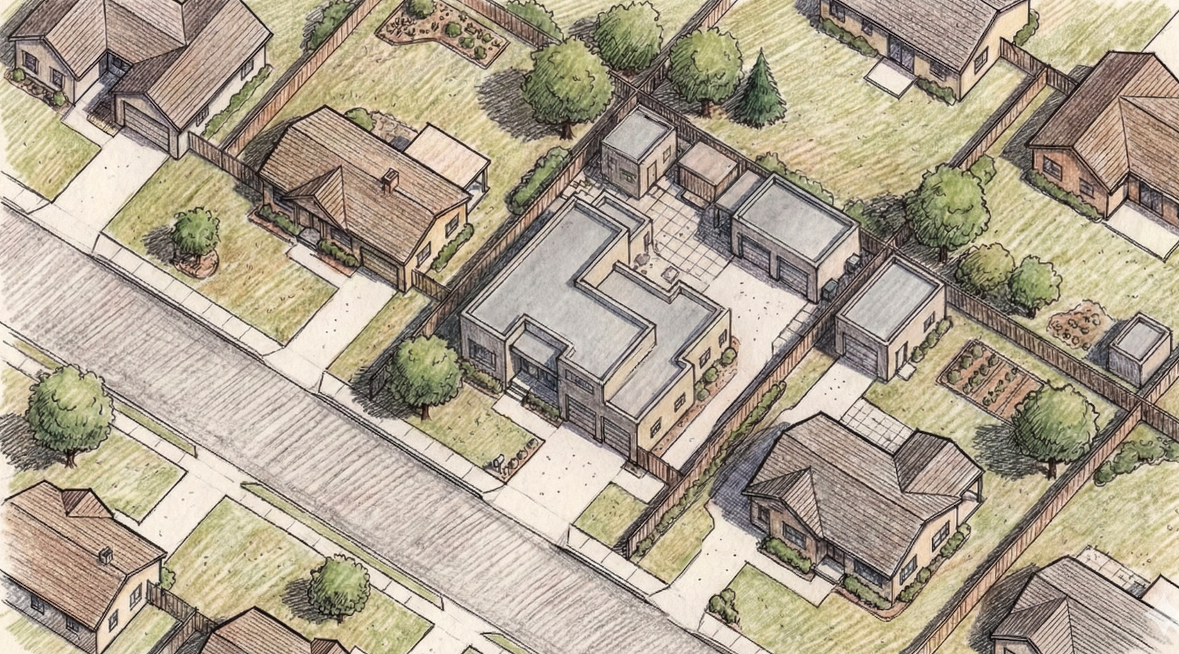 Site Coverage - Landscaped Area