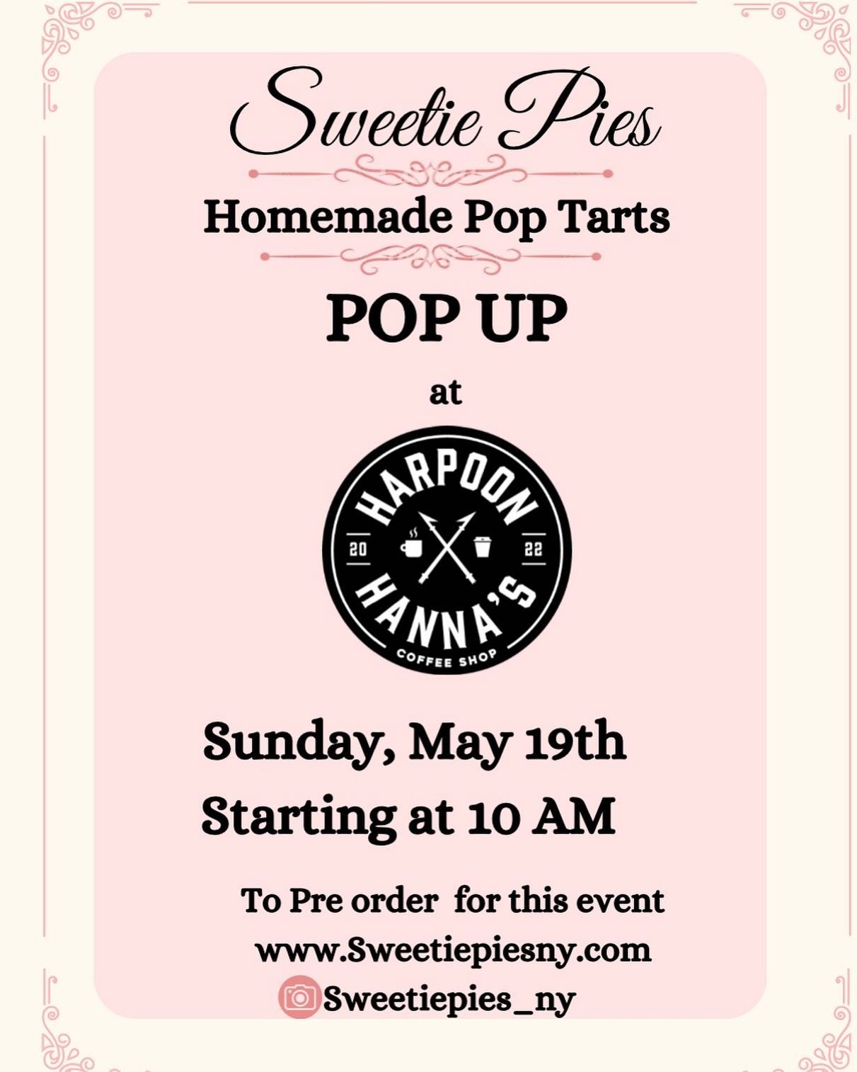 💕 POPPING UP at @harpoon_hannas in New Rochelle and I can&rsquo;t wait! If you would like to pre order for this event, you can DM me Instagram or contact me through my website that&rsquo;s linked in my bio 🥰
