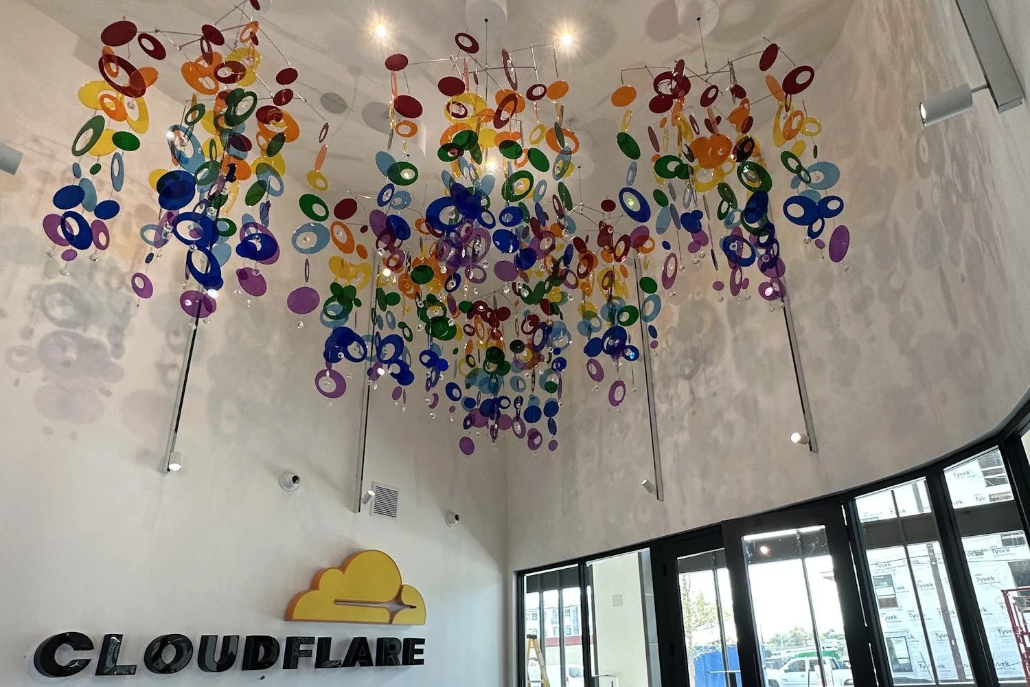 cloudflare color acrylic rotating sculpture.jpg