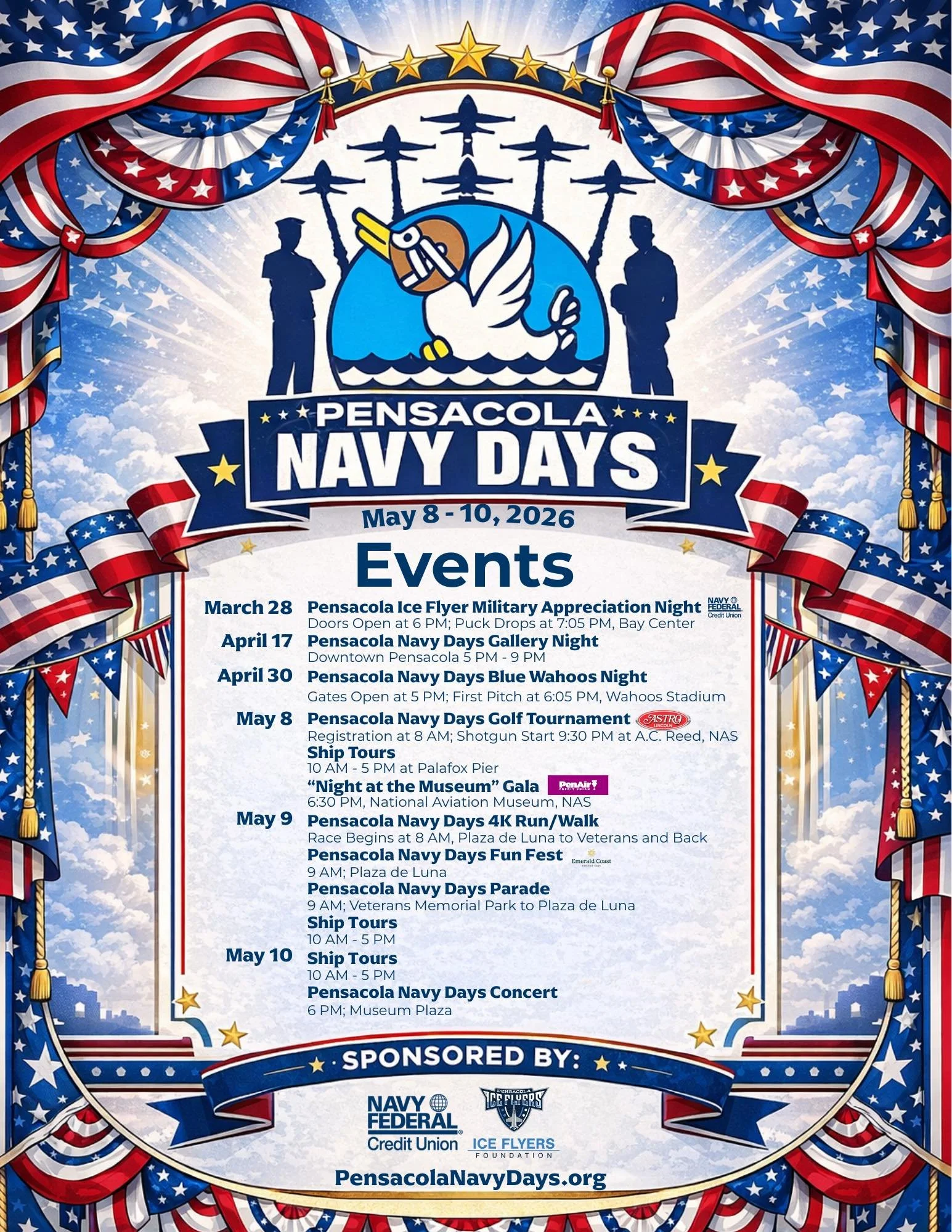Pensacola Navy Days 2026 Guide: Events, Schedule, Parade, Ship Tours &amp; More